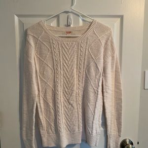 Mossimo Supply Co sweater.  Size is small.  Cute design.  Beige/cream color